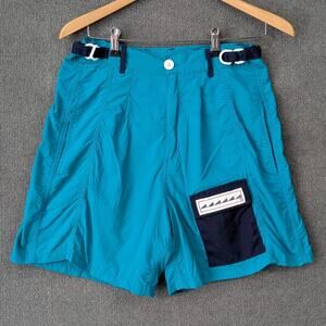 Vtg Breakers Shorts Womens 12 Nylon Sailing Angles Surfing Cargo Pockets